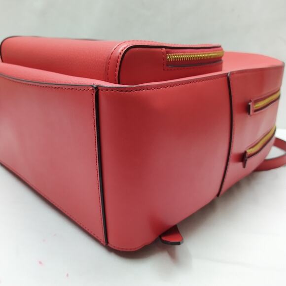 Michael Kors Jaycee Pebbled Red Leather Zipper Top Handle Large Backpack - NWT main image 15
